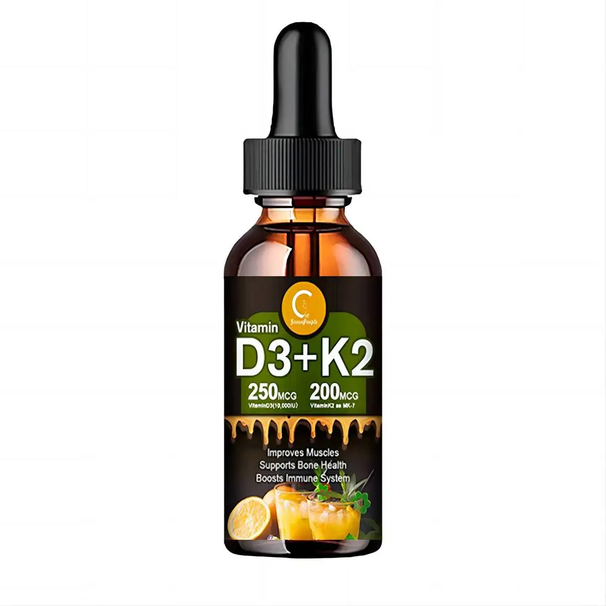 Liquid vitamin D3K2