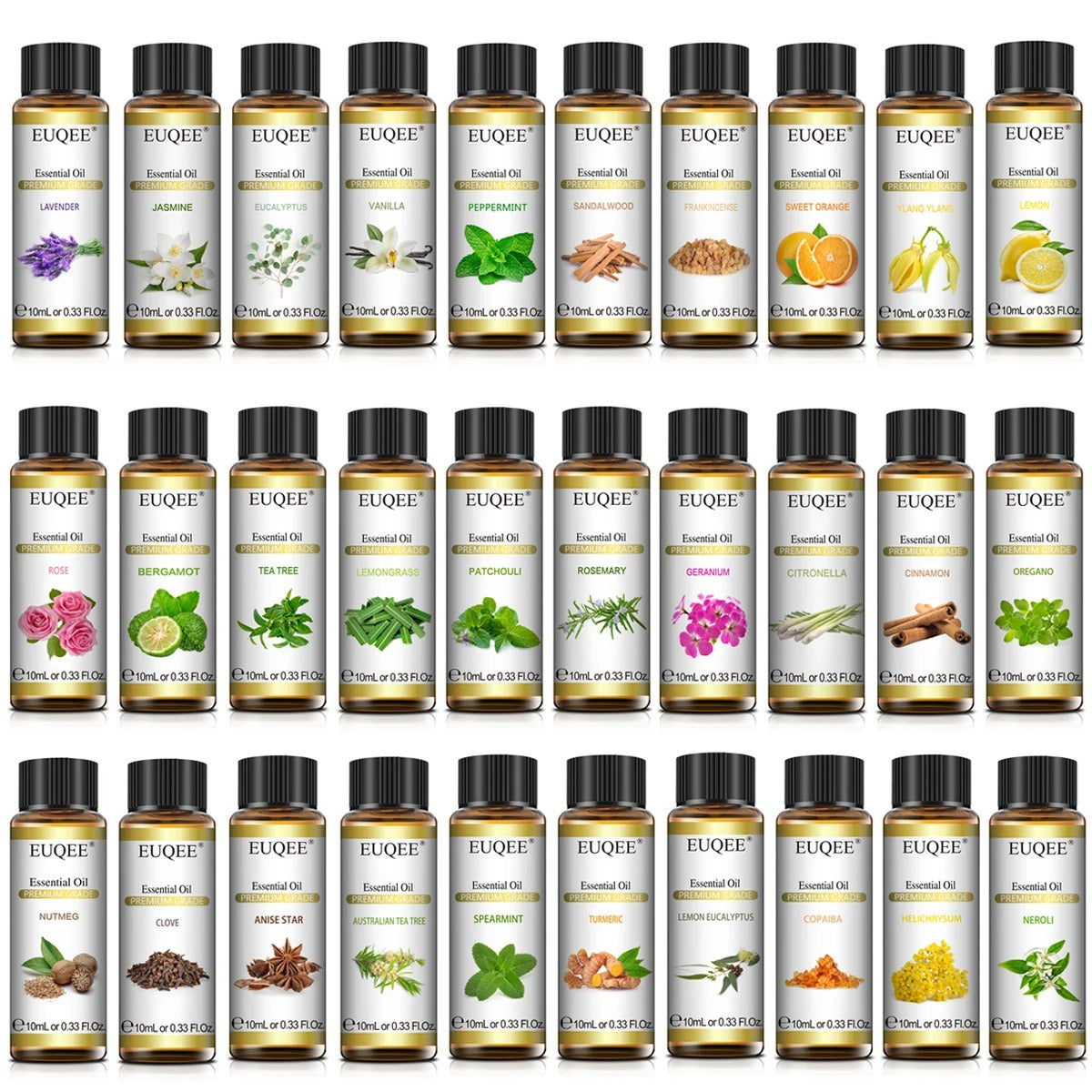 EUQEE 10ml Pure Natural Essential Oil