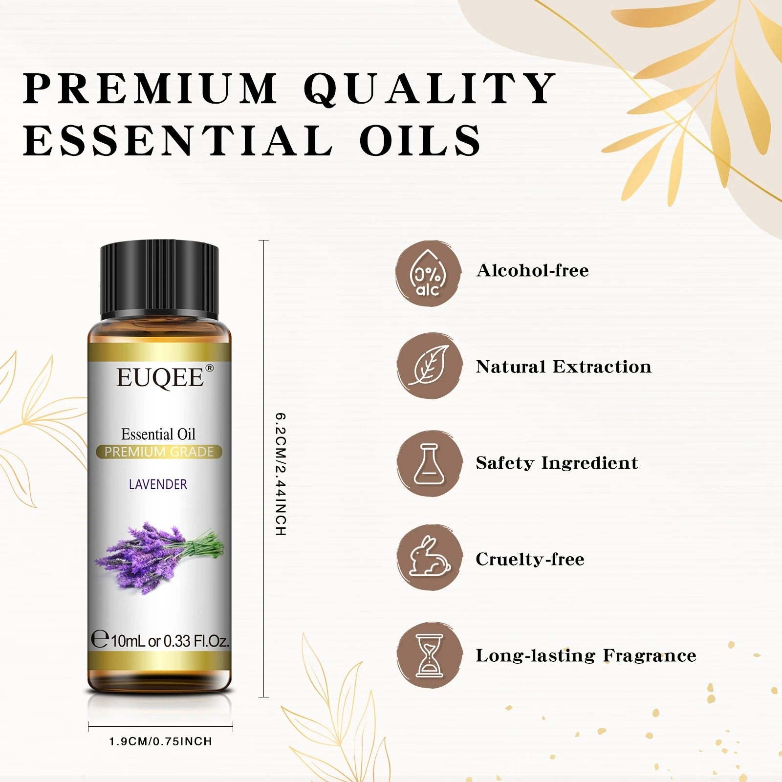 EUQEE 10ml Pure Natural Essential Oil